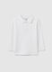 Children's white regular fit pure cotton polo_0