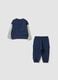 Blaues Jogging-Set aus reiner Baumwolle f&uuml;r Babyjungen mit Skate-Print_1