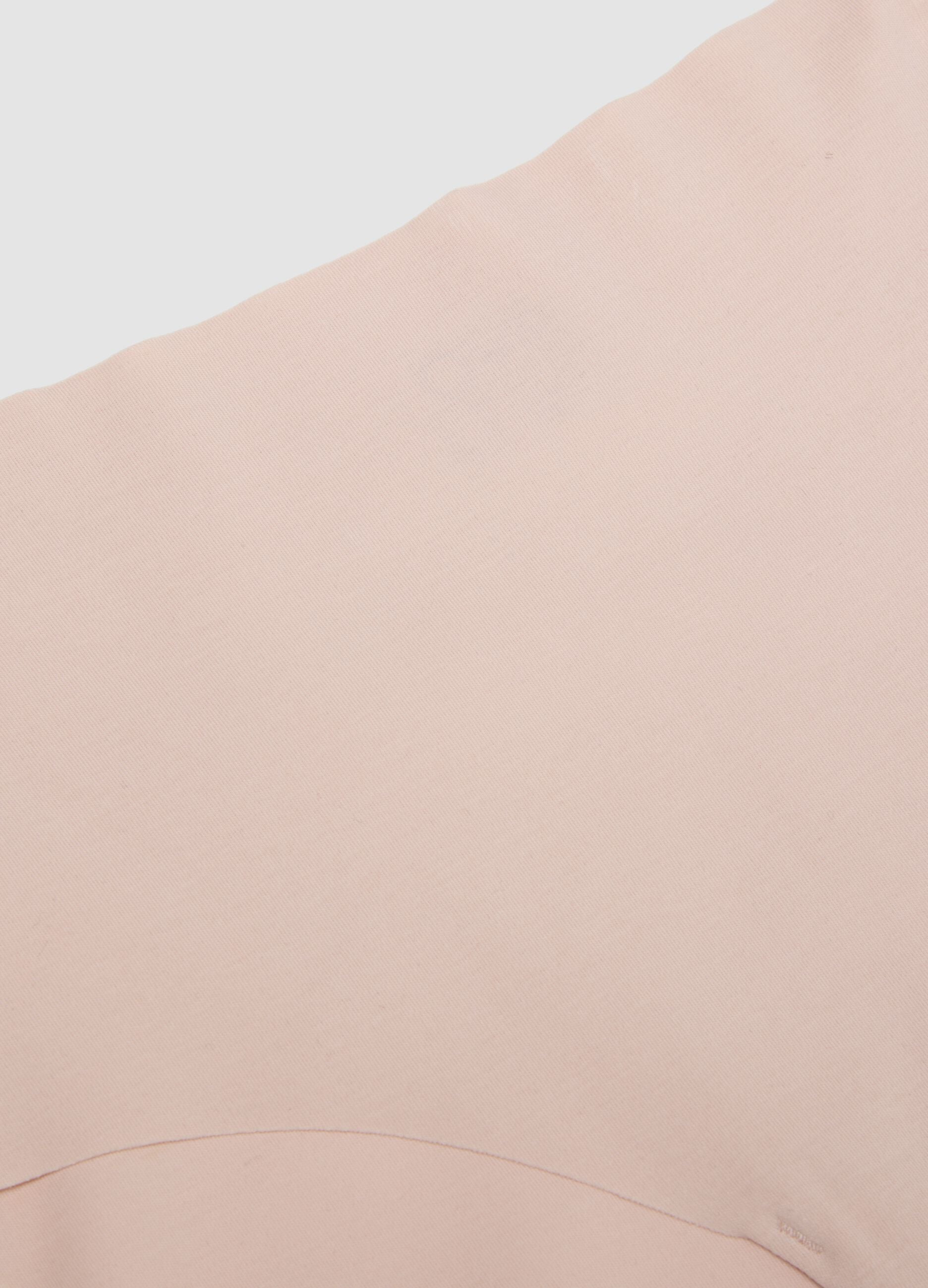 Rosa High-Waist-Slip aus elastischer Bio-Baumwolle
