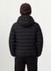 Black Ultralight padded hooded jacket with zip for boys_2