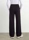 Girls&rsquo; black culotte trousers in pure organic cotton_1