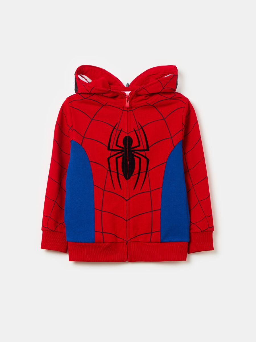 Sudadera con cremallera con capucha estampado Spider-Man_0