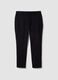 Black stretch carrot-fit chino trousers_4