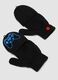 Schwarze, wandelbare Handschuhe mit Videogame-Print_2