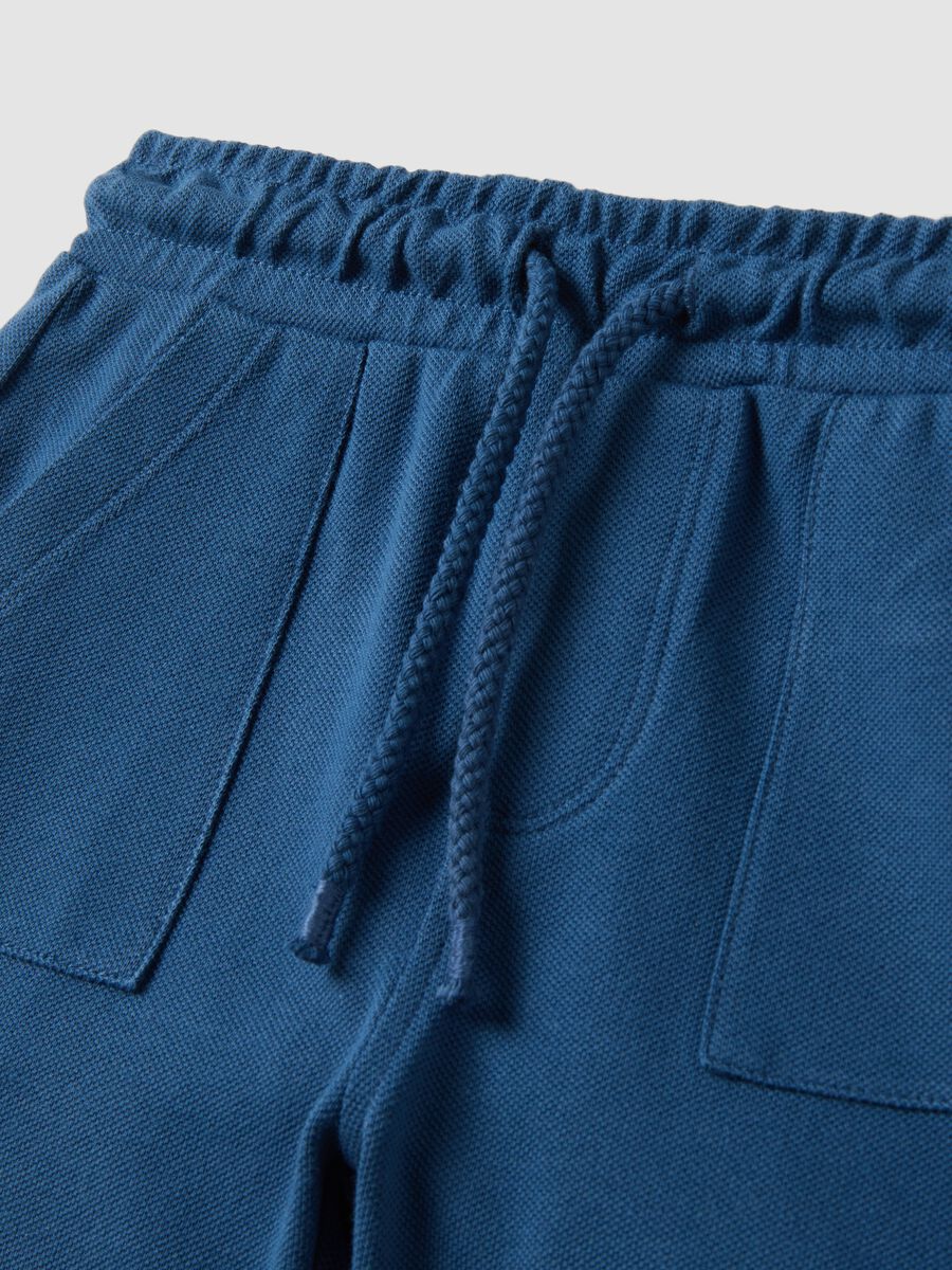 Reine Baumwollblaue Shorts f&uuml;r Jungen Regular Fit_2