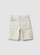 Beige pure cotton shorts_1