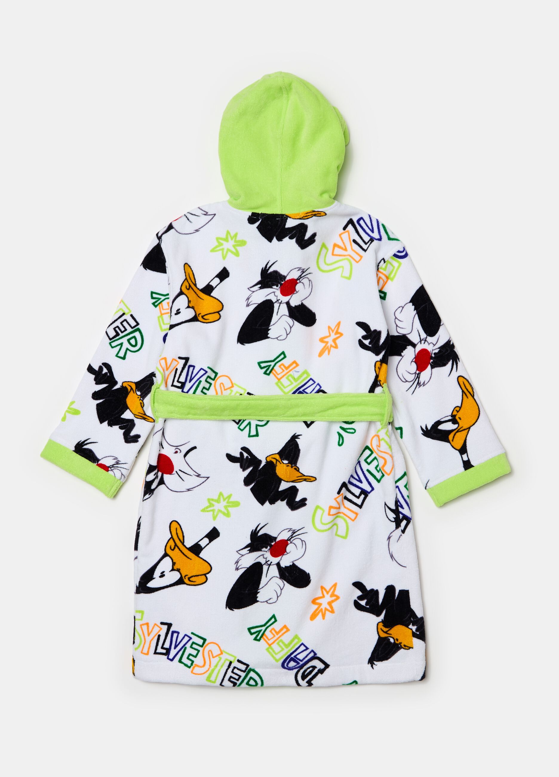 Bathrobe with Sylvester Cat and Daffy Duck