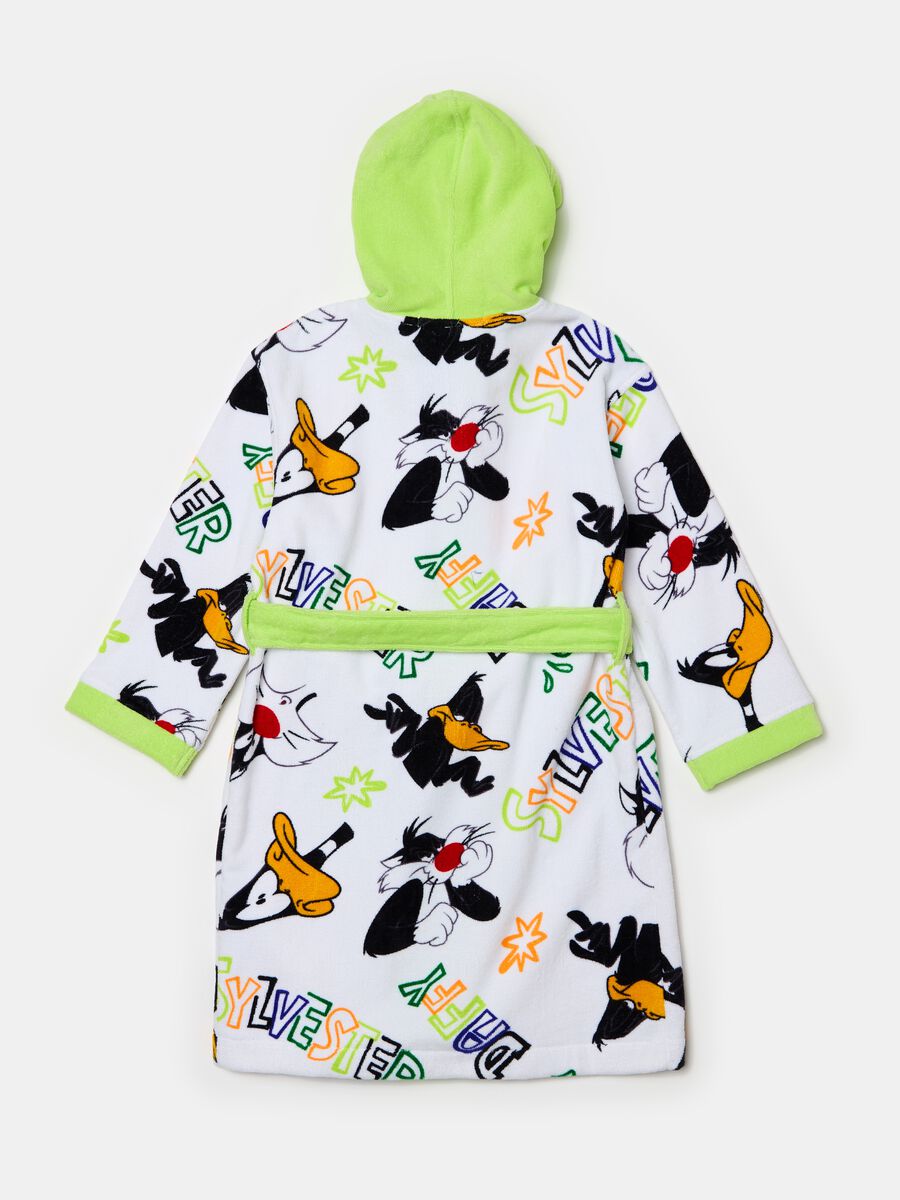 Bathrobe with Sylvester Cat and Daffy Duck_1