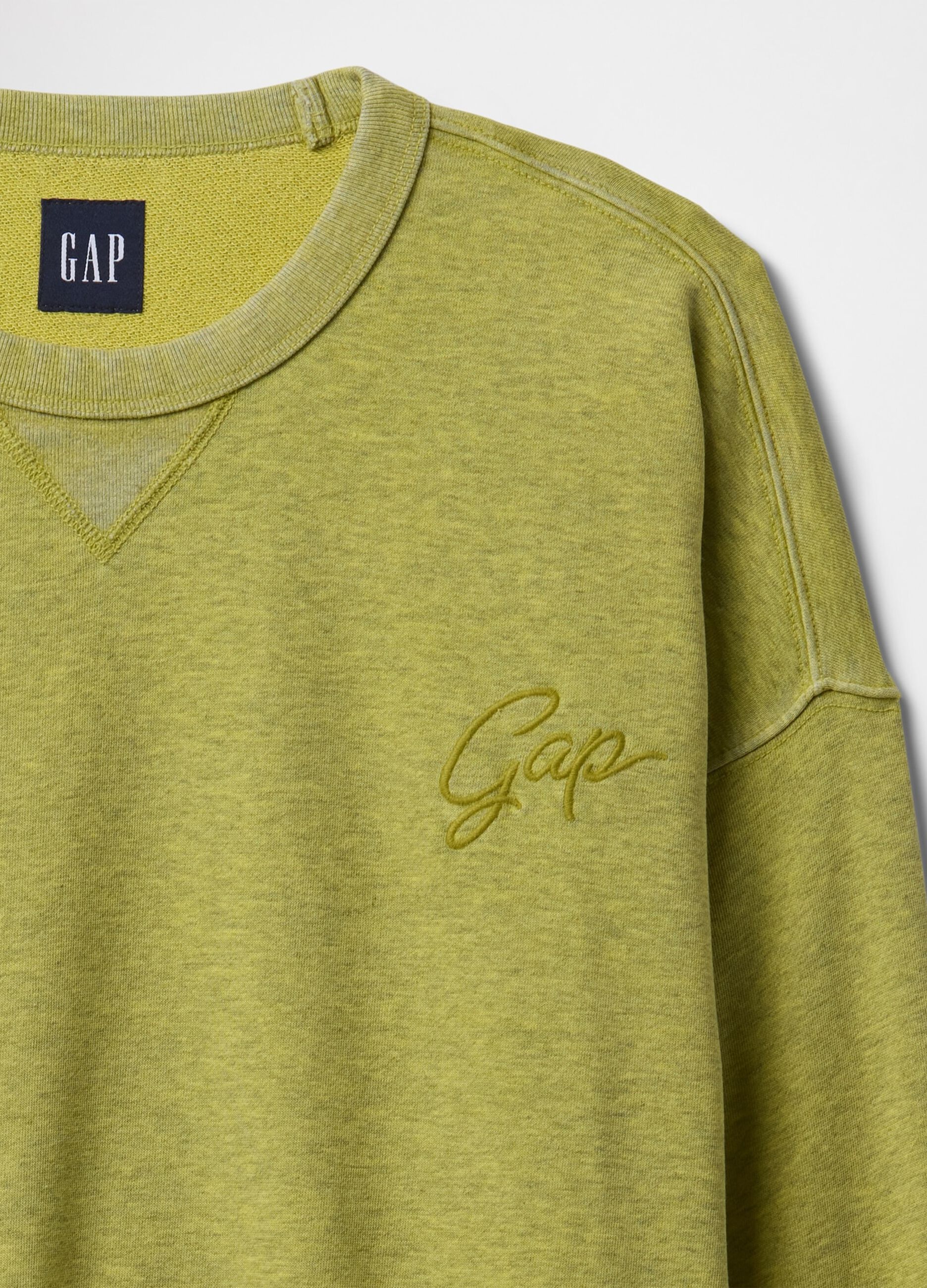 Gr&uuml;nes Sweatshirt mit gesticktem Logo
