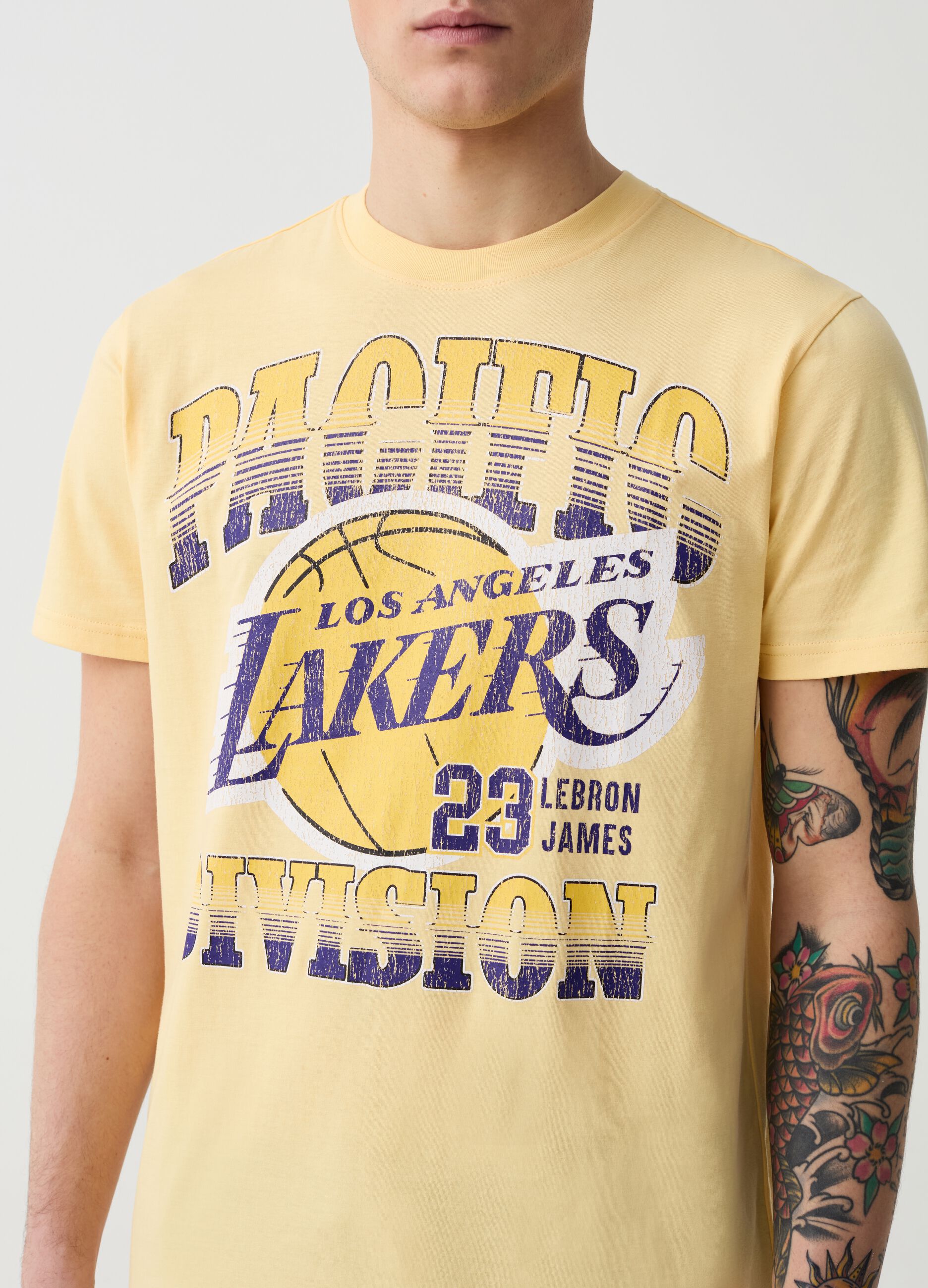 T-shirt con stampa NBA Los Angeles Lakers