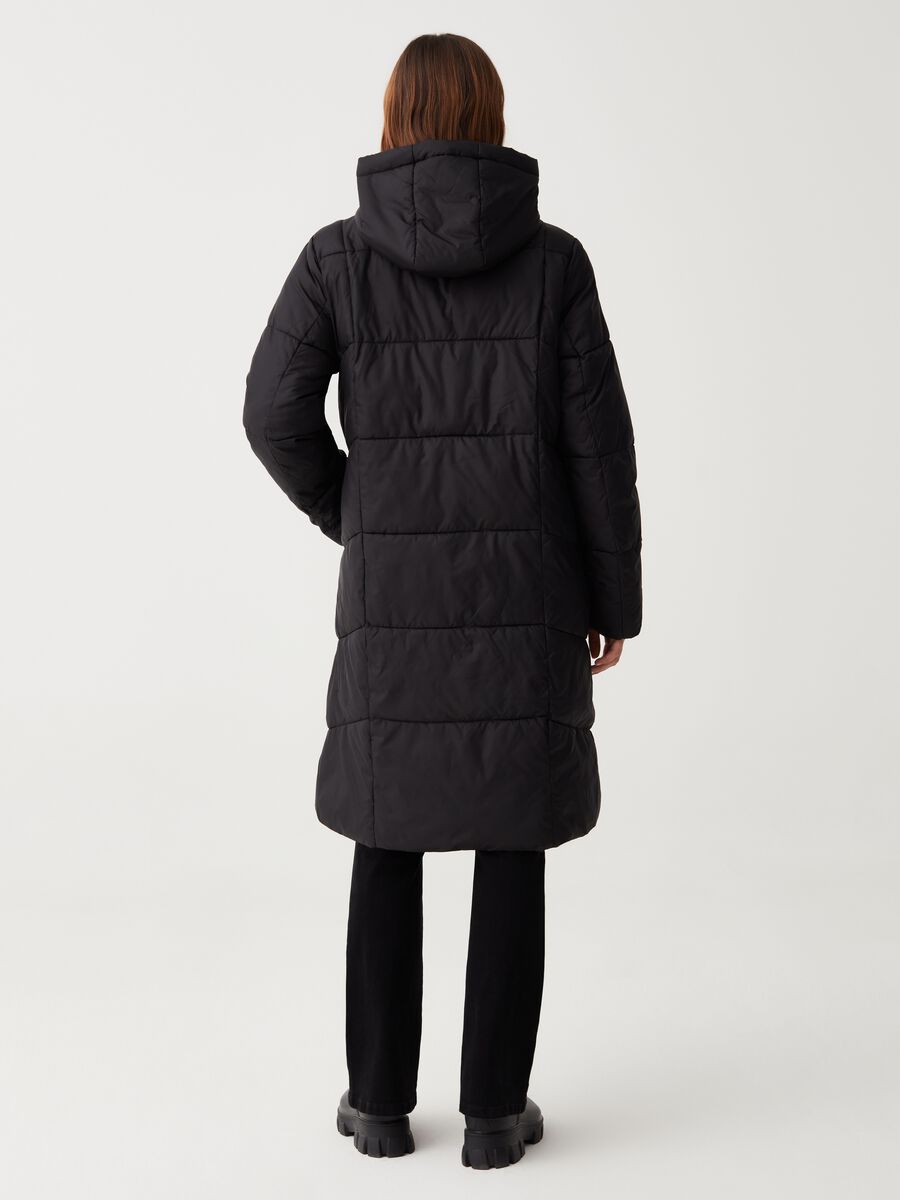 Long reversible down jacket with hood_3