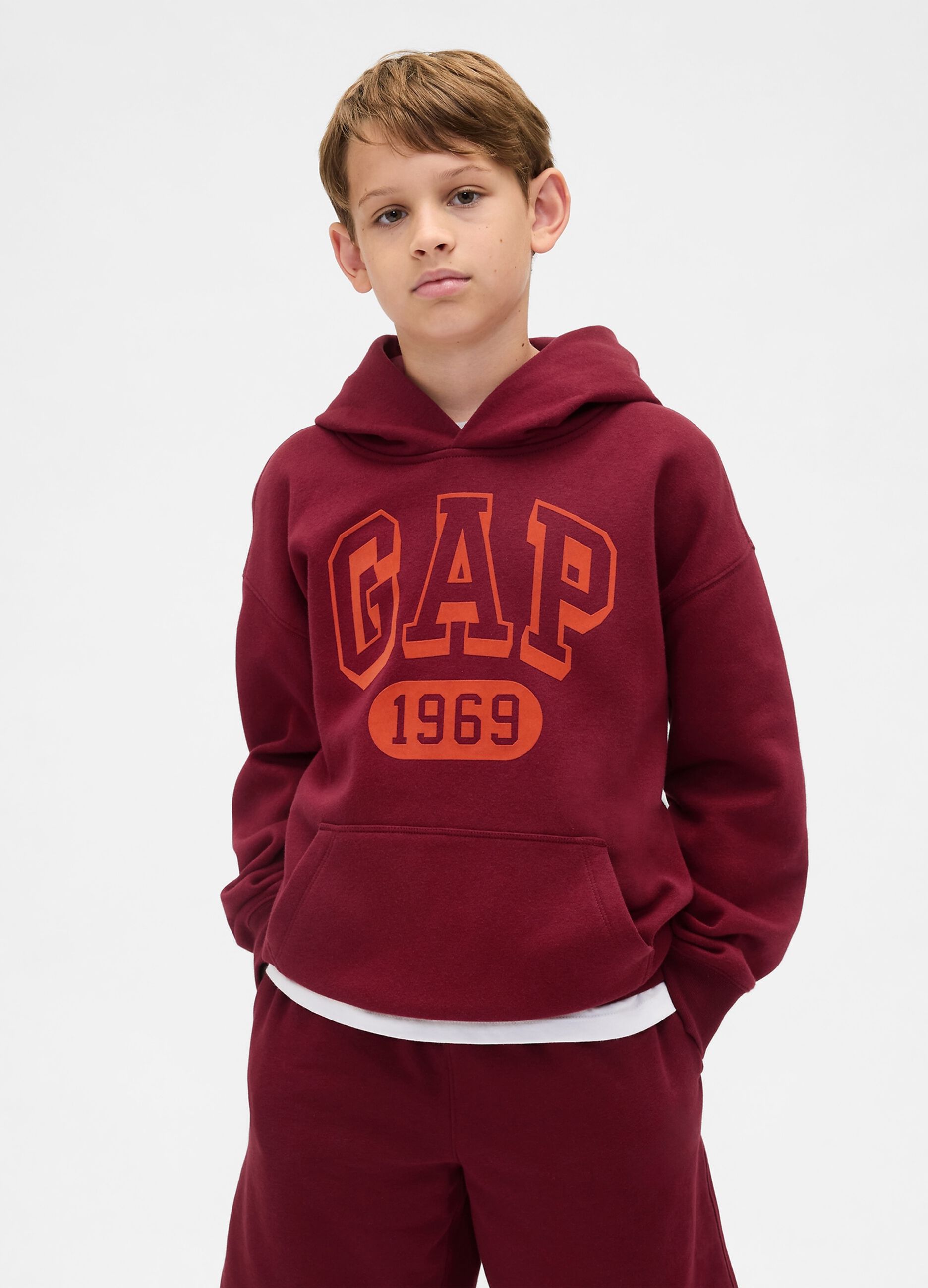 Roter Kapuzenpullover f&uuml;r Kinder
