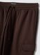 Brown cotton-blend cargo jogger trousers with drawstring, regular fit_1