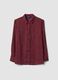 Red polka dot shirt with classic collar, regular fit_0