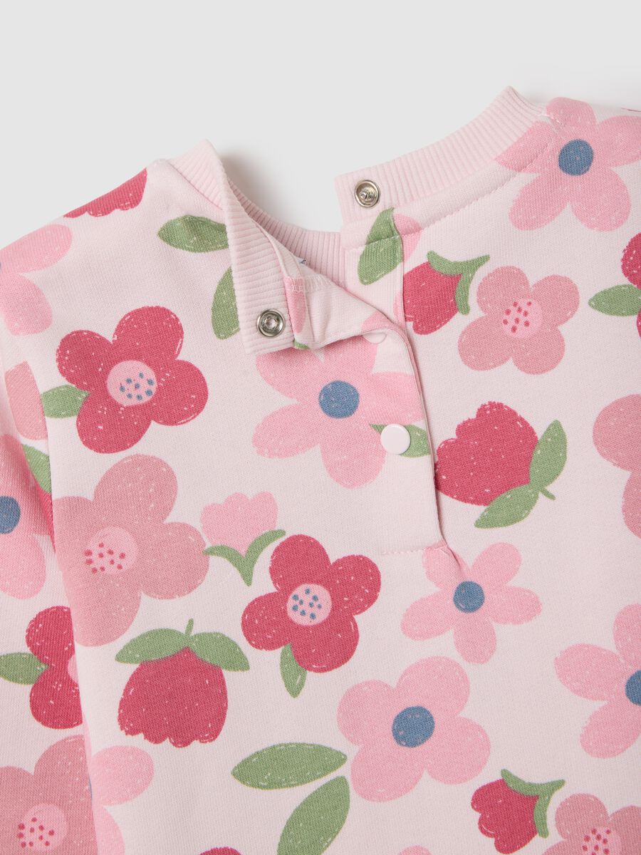 Girls' outfit in pure pink and blue cotton_3