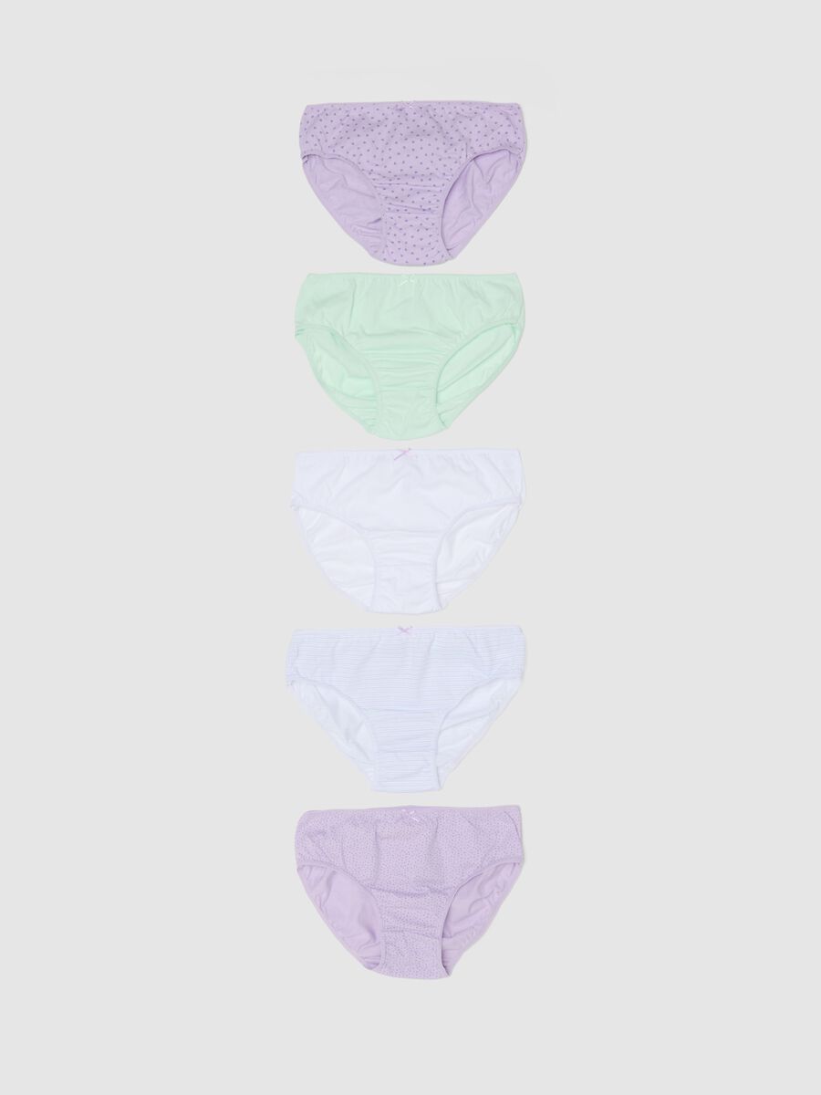 Girls' regular fit multicolour pure cotton briefs multipack_0