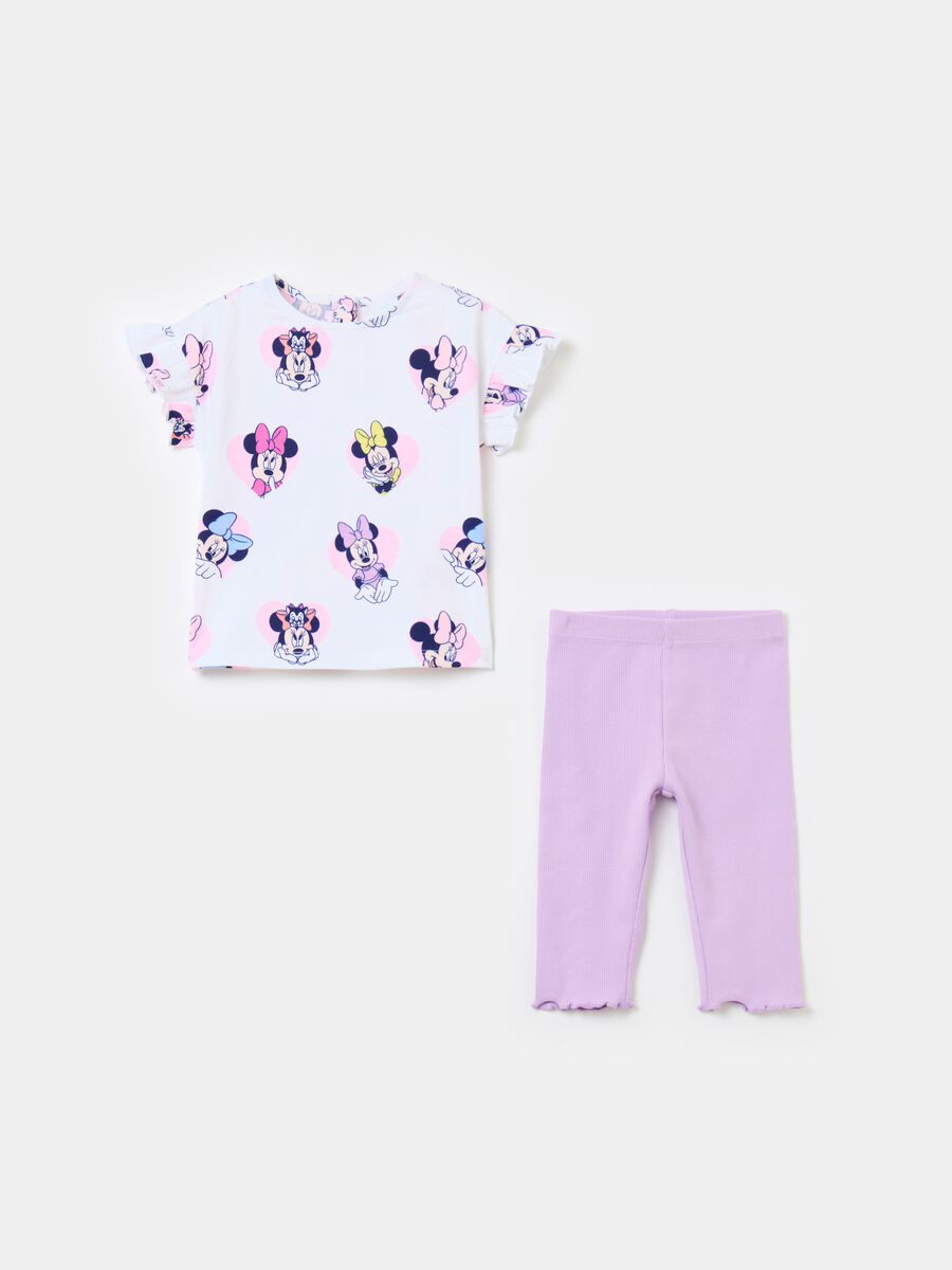 Jogging set with Minnie Mouse and hearts print_0