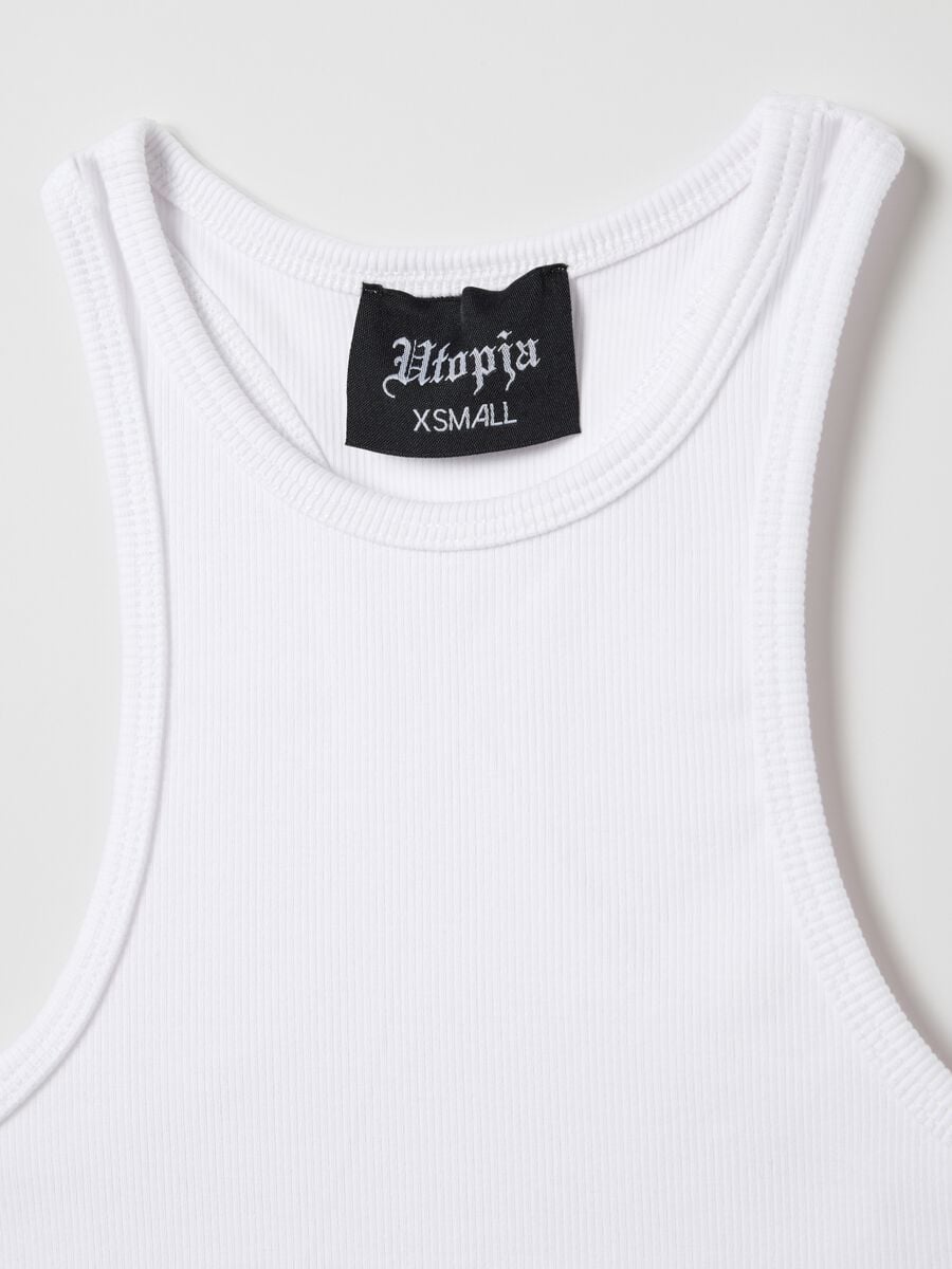 Vest Top Crew Neck White_5