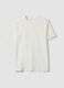 White organic cotton slim-fit short-sleeve T-shirt_0