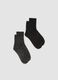 2er-Pack schwarze Socken aus elastischer Bio-Baumwolle_0
