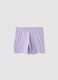 Girls&rsquo; purple pure cotton regular-fit shorts_1