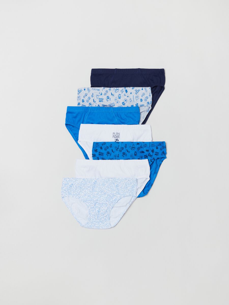 Seven-pack briefs with print_0