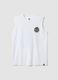 White pure cotton tank top_4