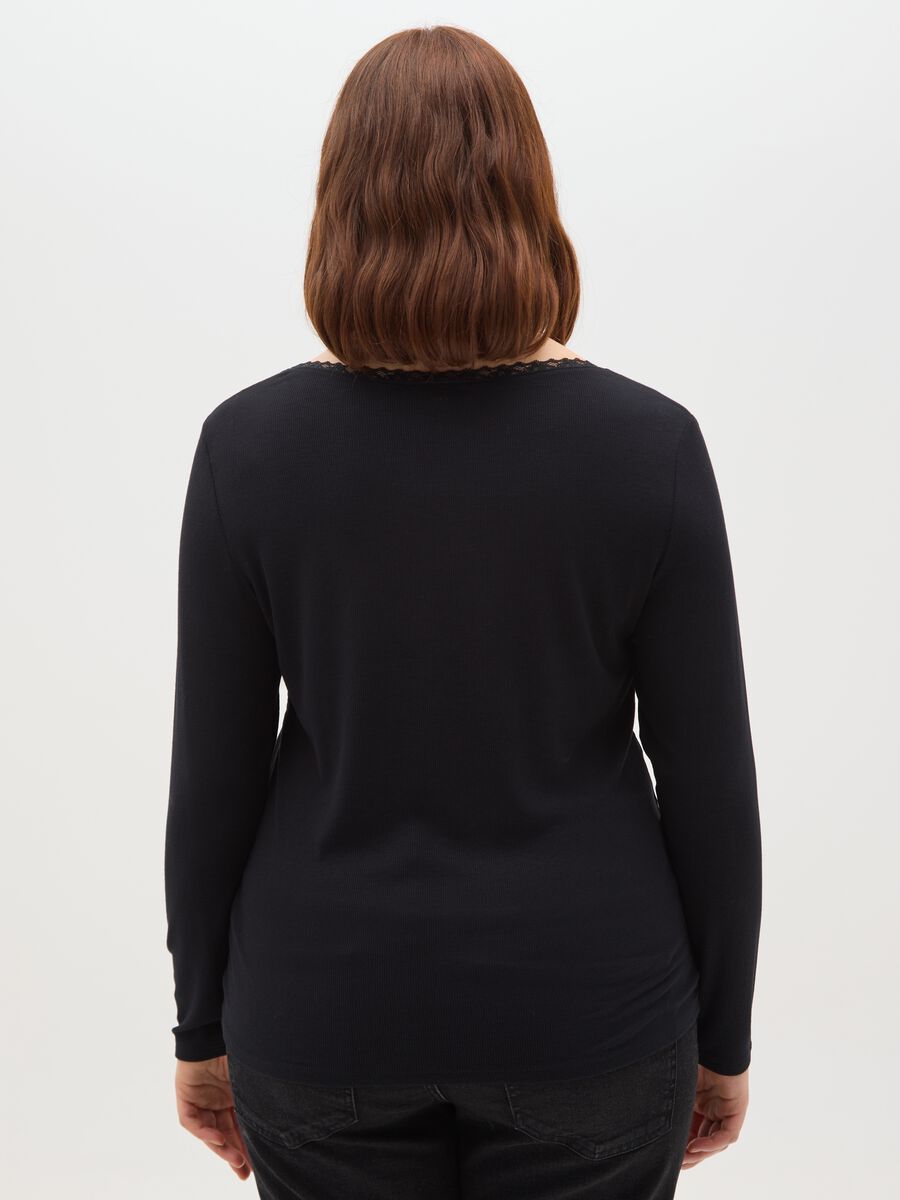 Black long-sleeve regular fit T-shirt_2