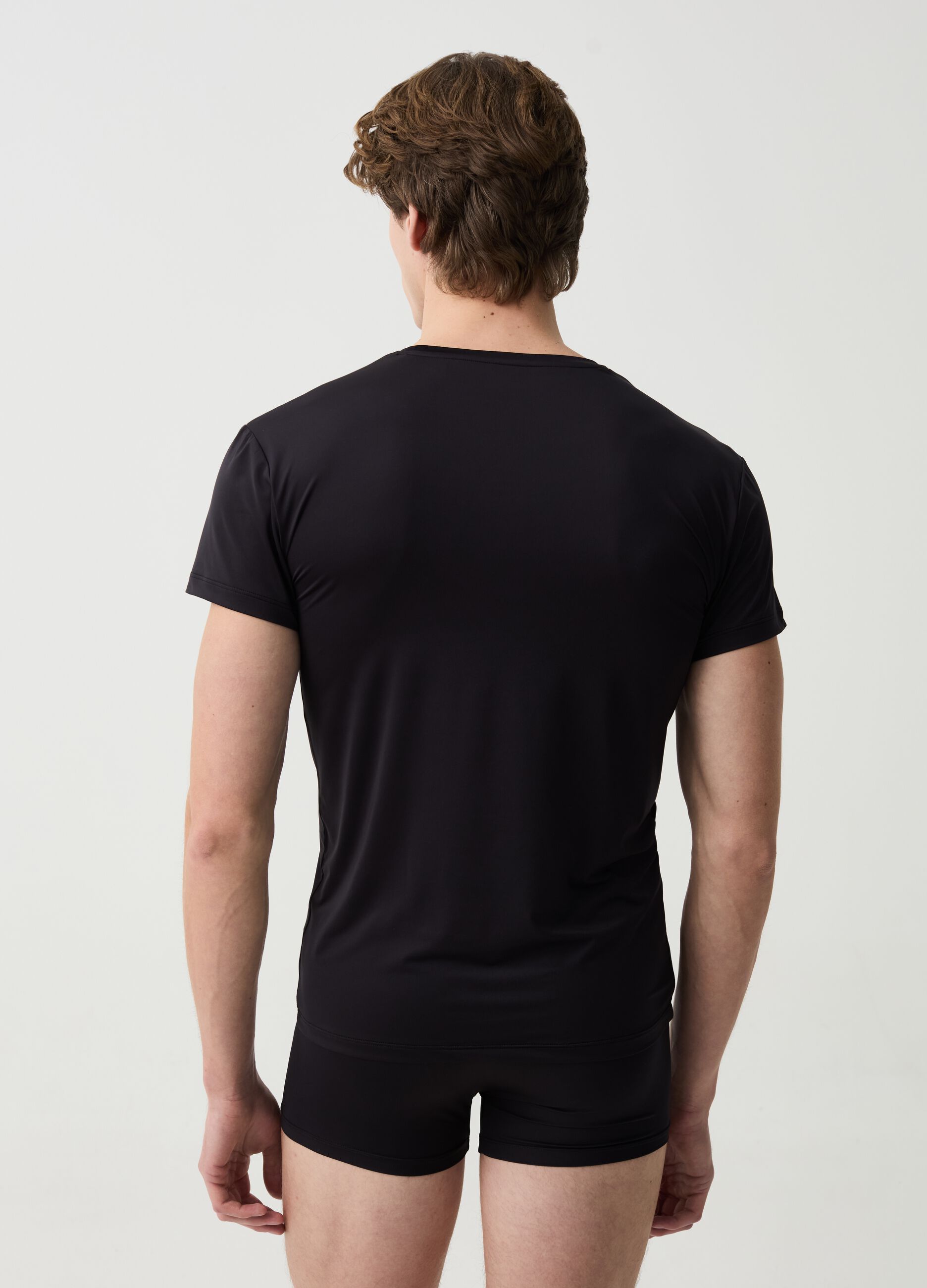 OVS Tech two-pack undershirts with round neck