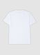 White mercerised pure cotton crew-neck T-shirt_2