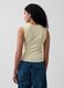 Ribbed cotton-blend tank top_1