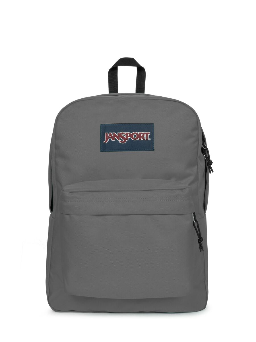 Grey backpack with front pocket_0