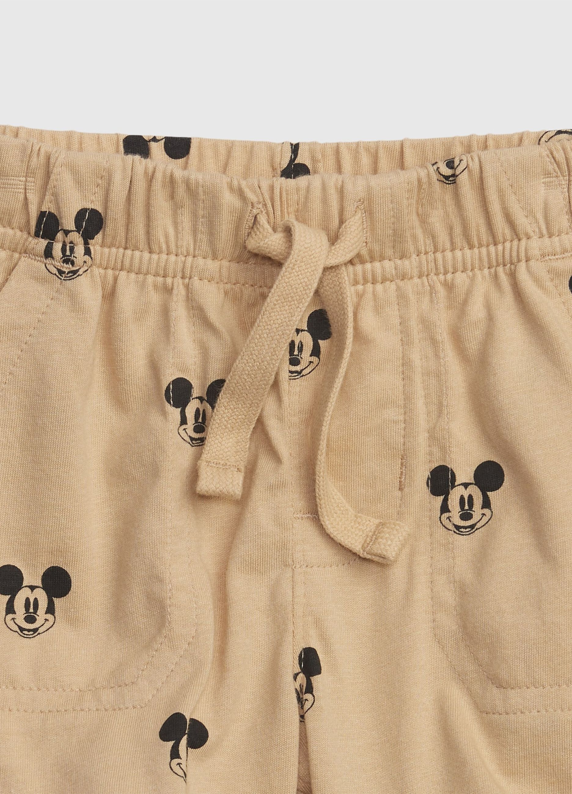 Shorts de algodón estampado Disney Mickey