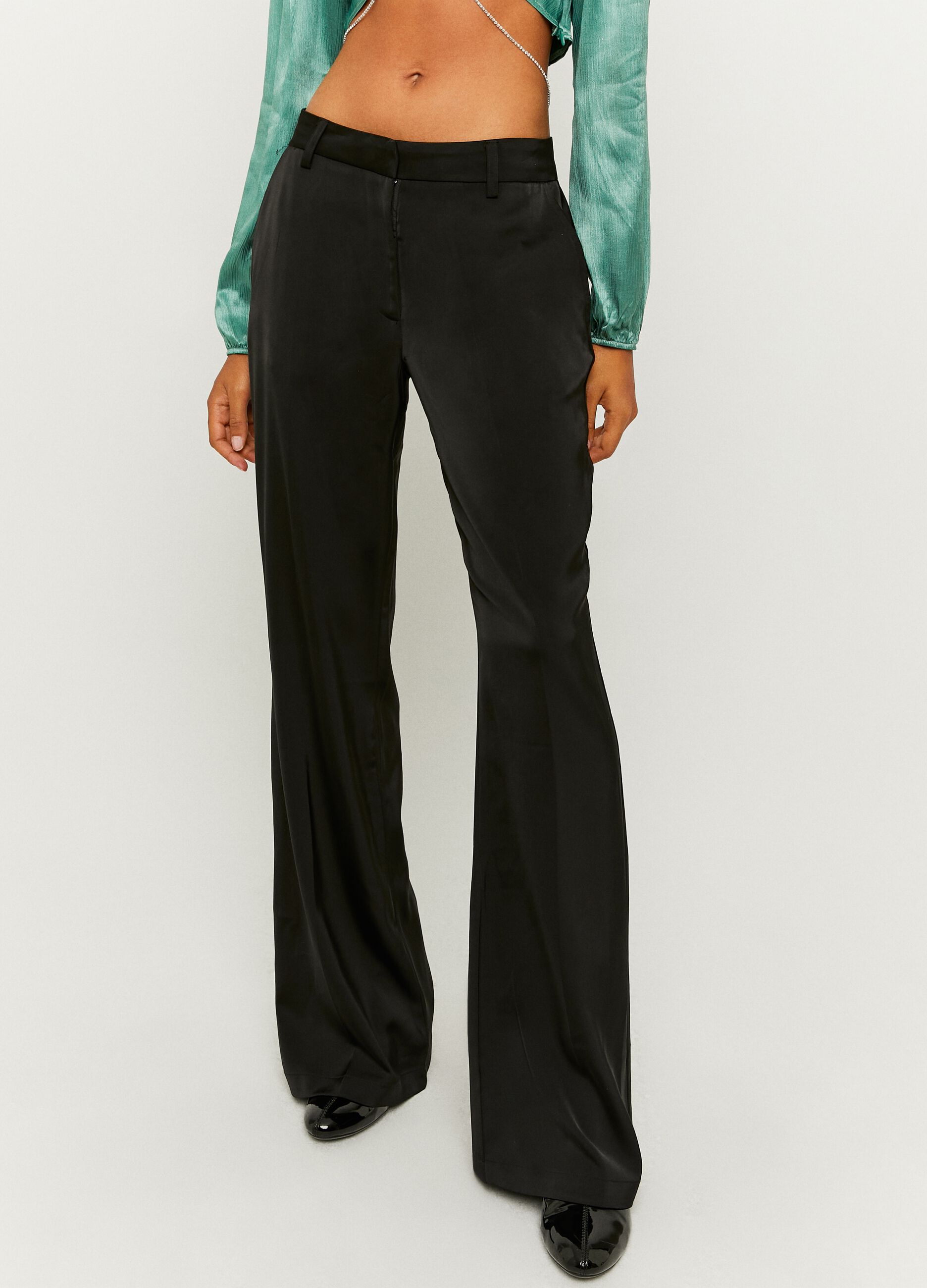 Flare-fit trousers