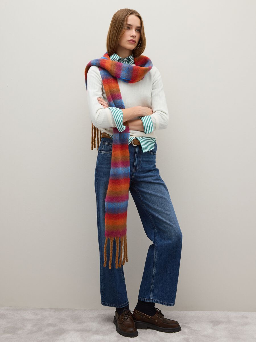 Multicolour Knitted Scarf_1