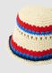 Multicolor-Bucket-Hat aus Papier- und Baumwollmix_1