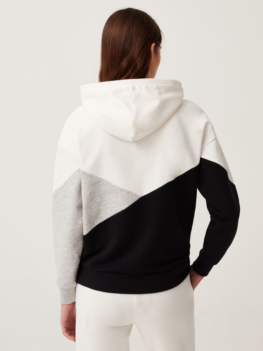 Fitness colourblock sweatshirt with hood_2