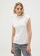 White viscose blend top, regular fit_0
