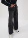 Jeans neri culotte in misto cotone, lyocell e viscosa per ragazza_2