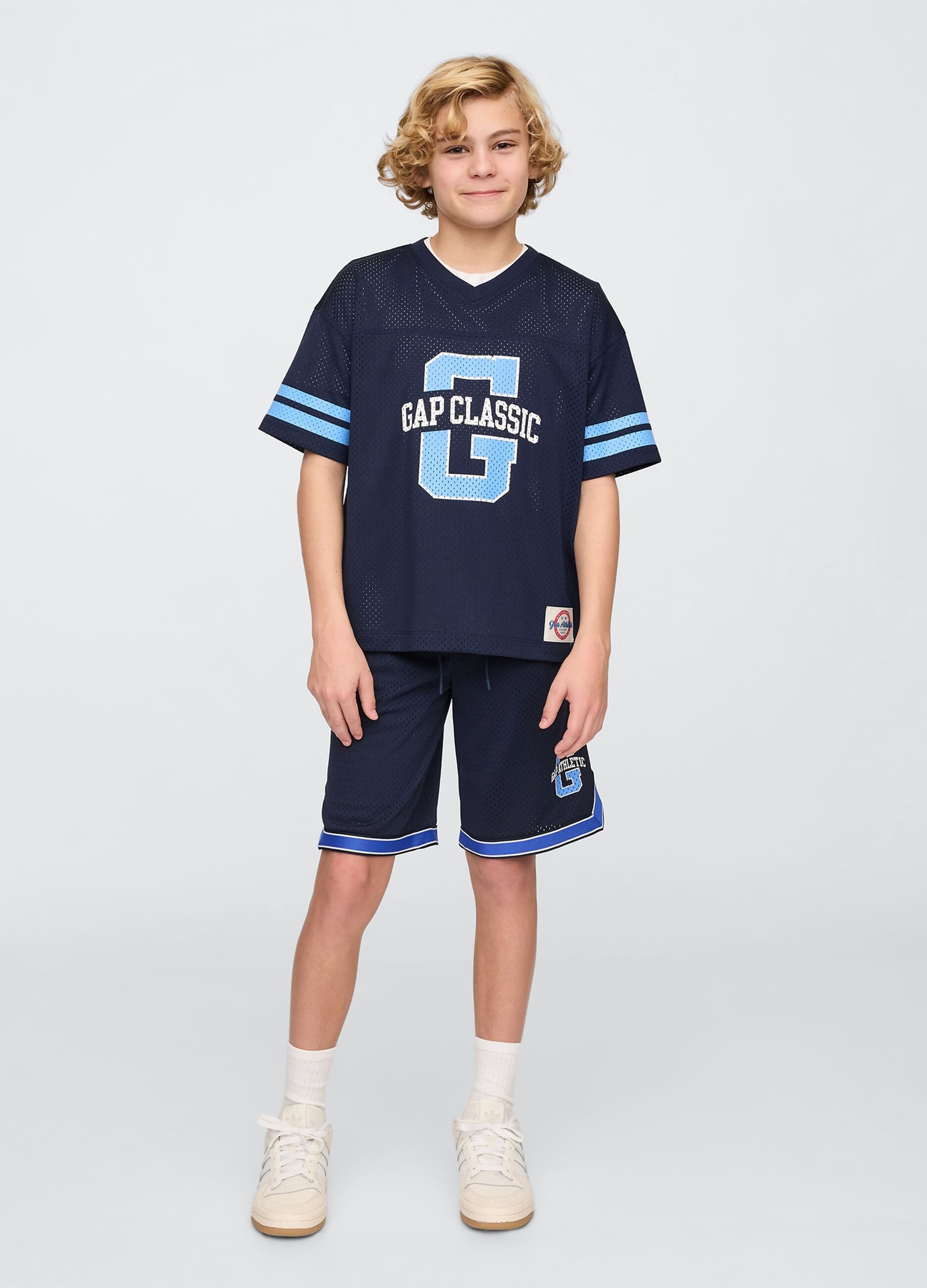 Blaue Gap Kids Shorts aus Strickstoff
