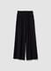 Black pure viscose palazzo trousers_3