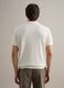Regular fit white polo in cotton, linen, and silk blend_3