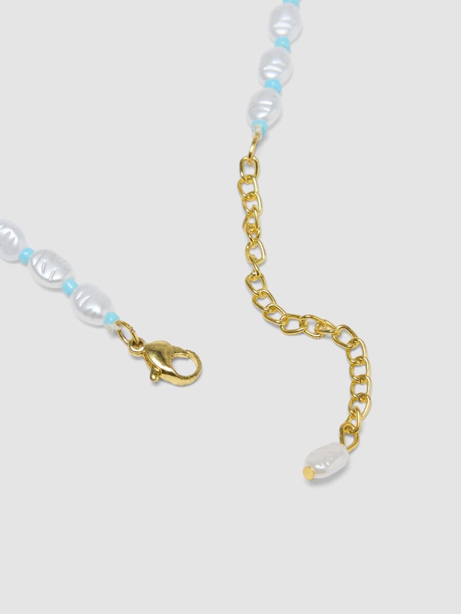 Adjustable multicolour necklace with beads and pendant_2