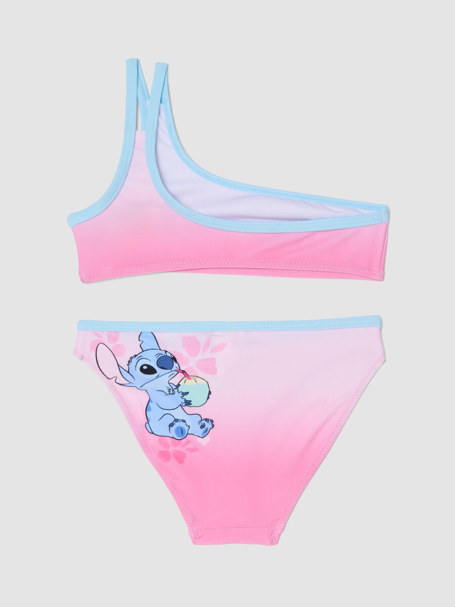 Pink stretch Stitch print bikini_1