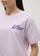 Girls' relaxed fit purple pure cotton T-shirt with Lakers prints_1