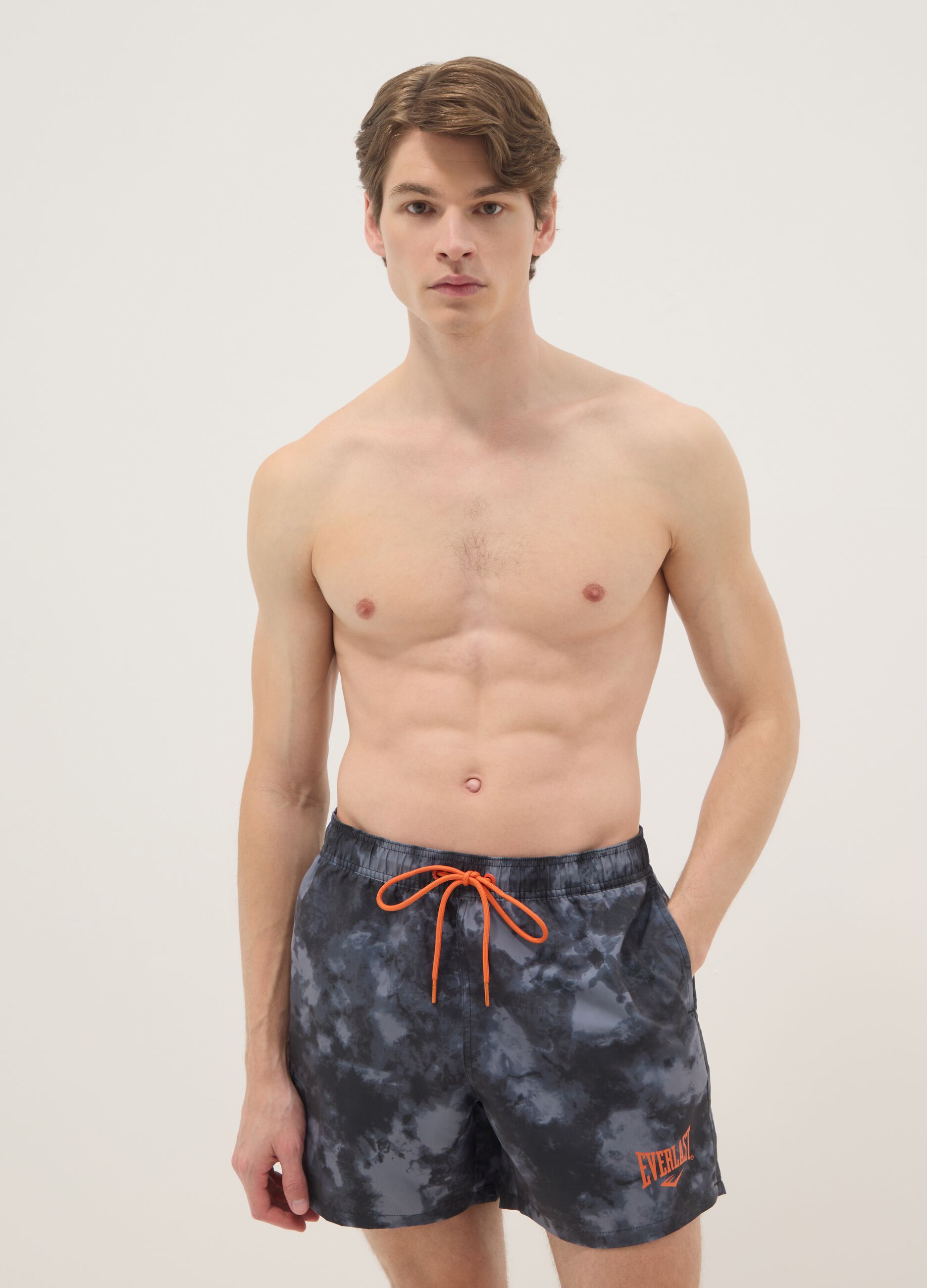 Multicolour beach boxer shorts regular fit with Everlast print