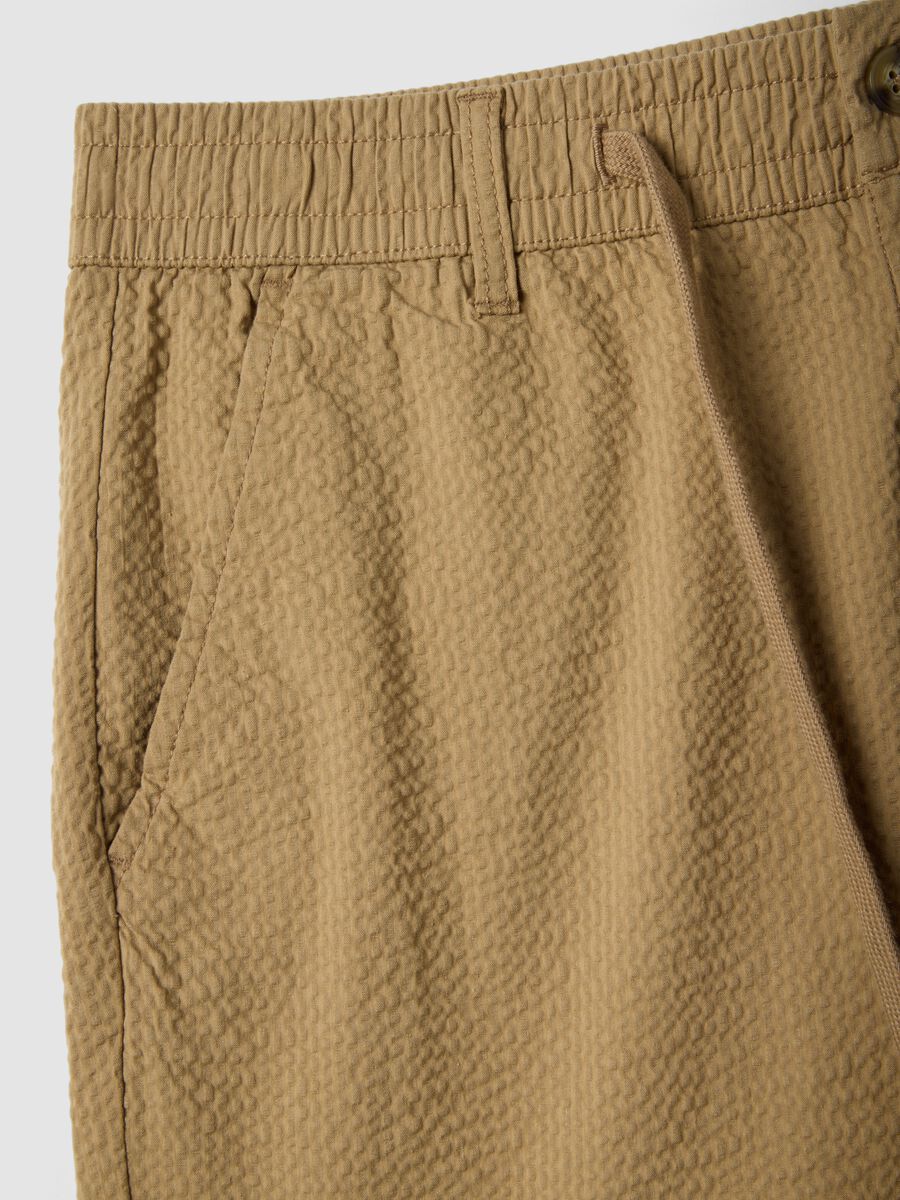 Beige Chino-Shorts aus Stretch-Baumwolle, Regular Fit_5