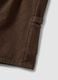 Braune Bermuda-Shorts aus reiner Baumwolle_5