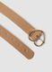 Brown belt with perforated heart buckle_2