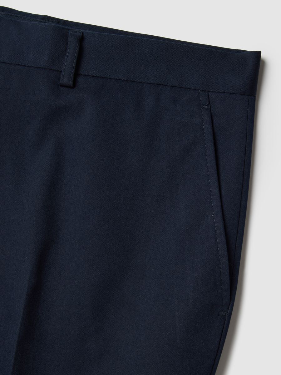 Classic Blue Regular Fit Trousers_5